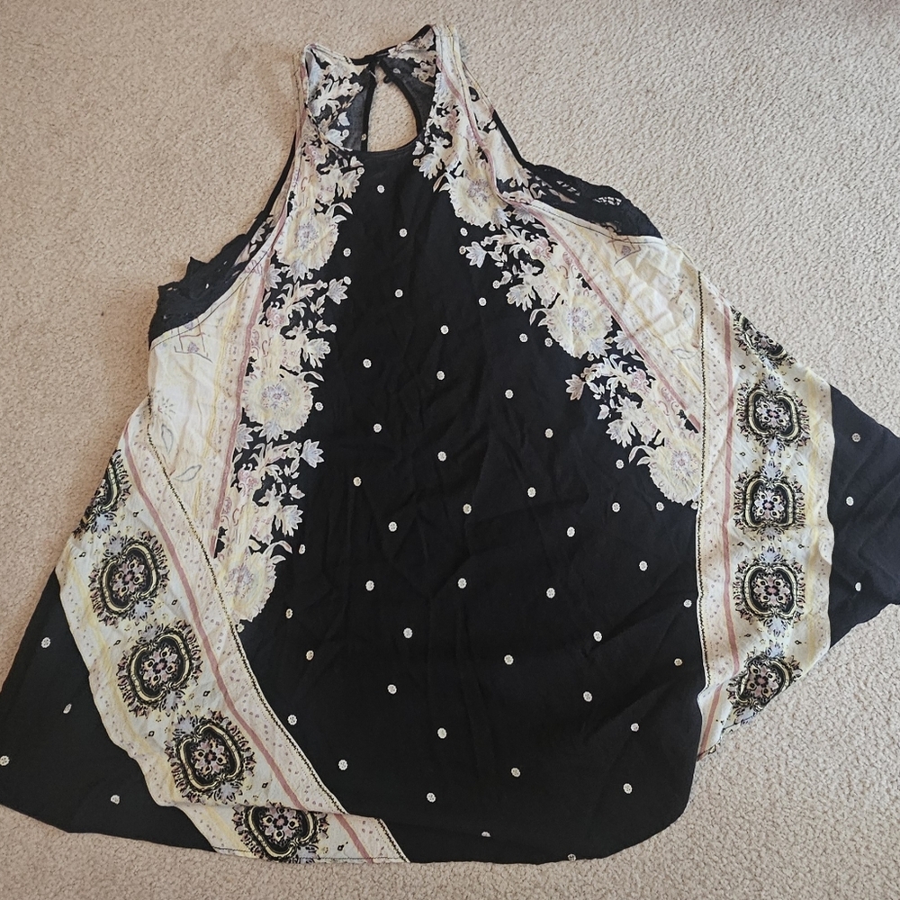 Free People Darjeeling Printed Slip Dress, a bohemian-style mini dress XS - Picture 10 of 13